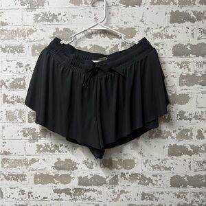 Elegant Black Women's Layered Shorts
